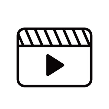 カチンコ 映画 アイコン 枠線