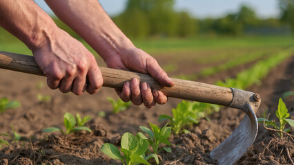 Farmer at work 