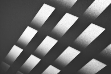 Abstract low angle shot of textured rectangular shapes with shadows and dramatic lighting