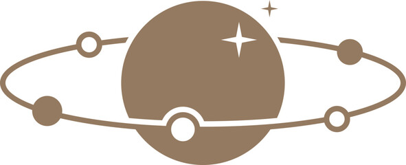 Aesthetic Planet Icon © lunarts_studio