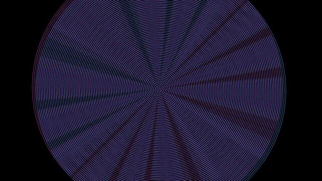 Moir&eacute; Pattern Animation - Optical Interference Lines Motion Background for Hypnotic Visual Content