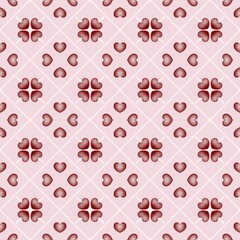 Seamless geometric pattern in pink tones.