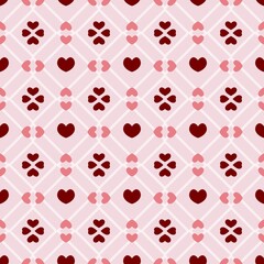 Seamless geometric pattern in pink tones.