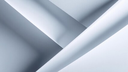 Abstract close-up of overlapping light blue-gray diagonal panels forming a geometric X pattern. Concept Abstract geometry, Diagonal panel composition, Light blue-gray tones, Close-up texture