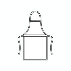 Simple Line Drawing of Apron