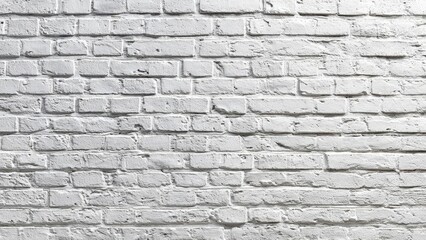 Obraz premium White-painted brick wall Concept White-painted brick wall, Minimalist backdrop, Textured industrial wall, Bright neutral setting, Versatile backdrop