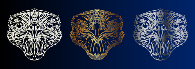 Intricate Lion Head Designs, Golden Ratio, Wildlife Art, Ornamental Animal, Majestic Predator