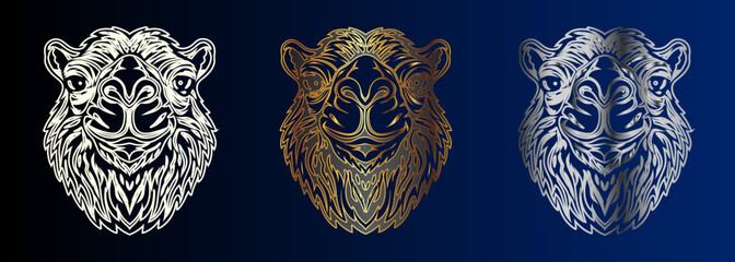 Lion Design In Silver Gold