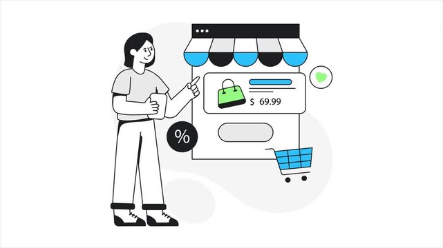 Ecommerce Website Animation MP4 File 