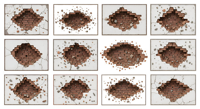 brick wall broken brick wall hole damaged wall brick texture cracked wall hole wall brick damage wall destruction broken wall brick crack wall crack destroyed wall brick hole