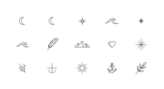 tattoo symbols minimalist line art simple designs tattoo ideas small tattoos easy tattoos symbol tattoos minimalist tattoos cute tattoos tiny tattoos black white tattoos