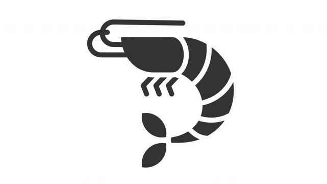 Animated shrimp icon