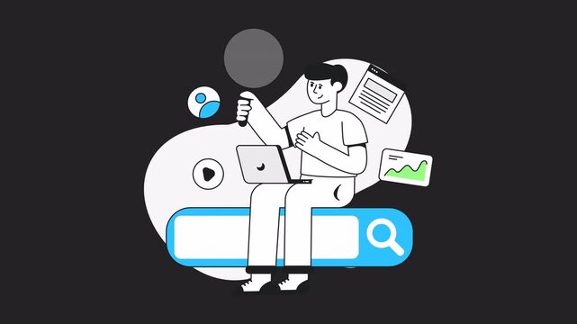 Search Result Alpha channel Animation