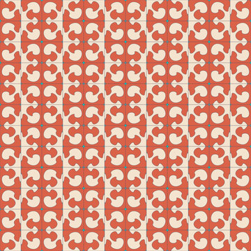 Modern Abstract Geometric Pattern - Seamless Vector Textile Design