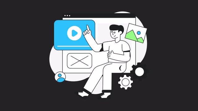 Business Content Management Alpha channel Animation