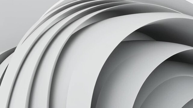 Soft white arcs gliding upward slight thickness variation minimal abstract cinematic surreal ethereal ambience cascading softly glowing futuristic unique style