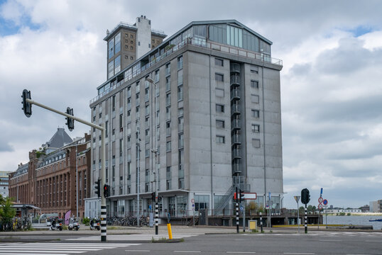 Silodam in Amsterdam, Noord-Holland province, The Netherlands