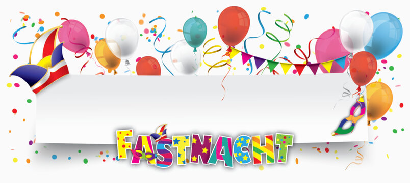 Fastnacht Sticker mit Textfreiraum