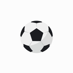 Fototapeta premium Classic black and white soccer ball in motion