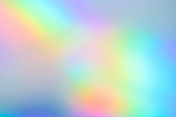 Abstract blur holographic rainbow foil iridescent background