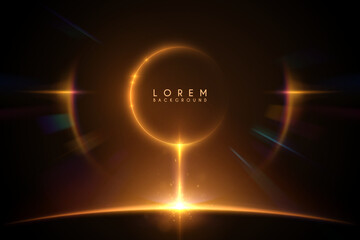 Light ring with rays effects