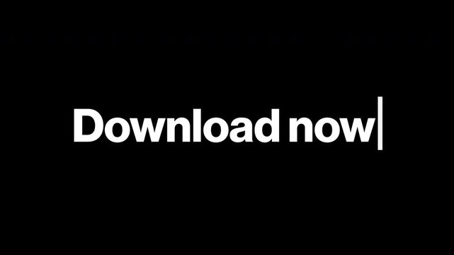 Professional kinetic typography animation for business and consulting of the phrase &ldquo;Best app, smart features, download now..&rdquo; Call to Action Trailer Title.	
