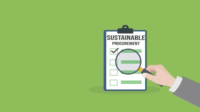 Sustainable procurement concept. ESG concept
