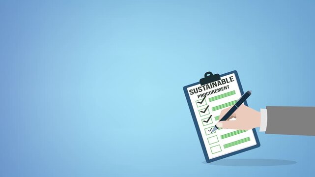 Sustainable procurement concept. ESG concept