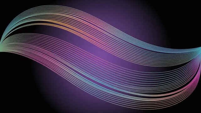 Thin holographic lines weaving silk threads soft glow edges ultra crisp cinematic surreal ethereal ambience cascading softly glowing futuristic abstract unique style