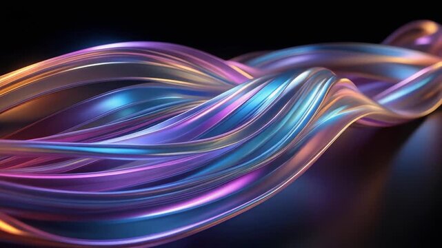Thin holographic lines drifting radiant silk threads soft glow edges ultra crisp cinematic surreal ethereal ambience cascading softly glowing futuristic abstract unique style