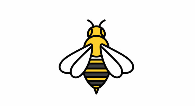 bee icon yellow black