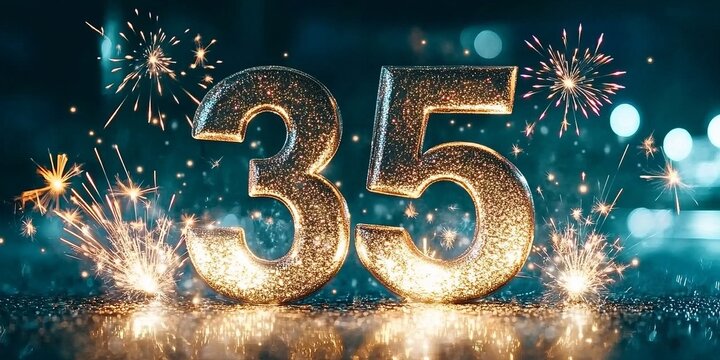 Bright Gold Sparklers Lighting Up the Night Sky for Celebrations, Holidays, and Special Milestones