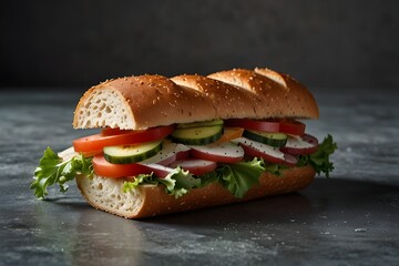 Clean hoagie food stock
