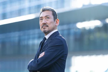 Fotobehang Onderzeeër ビジネス　ミドル男性  © naka