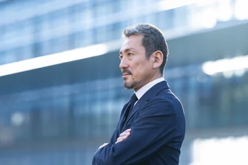 Fotobehang Onderzeeër ビジネス　ミドル男性  © naka