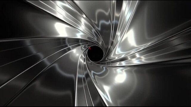 Looping monochrome abstract wave line background animation with hypnotic motion and stark minimalist contrast.