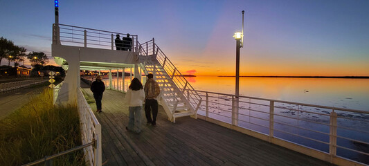 Seaside promenade along the St. Lawrence River in Rimouski, Quebec, Canada © Brad Pict