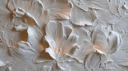 flower plaster texture art . light brushstrokes,