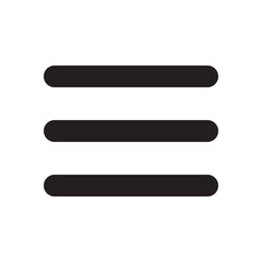 Obraz premium Minimal Menu Icon, Rounded Outline Navigation Symbol for App and Web UI