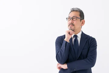 Fotobehang Ridders 考えるビジネス男性  © naka