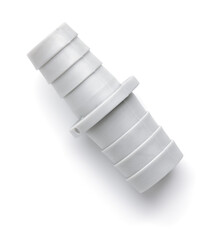 Gray PVC pipe straight insert coupling