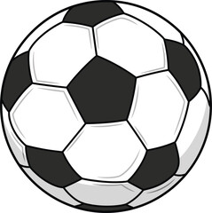 Fototapeta premium Soccer Ball Classic Vector Illustration