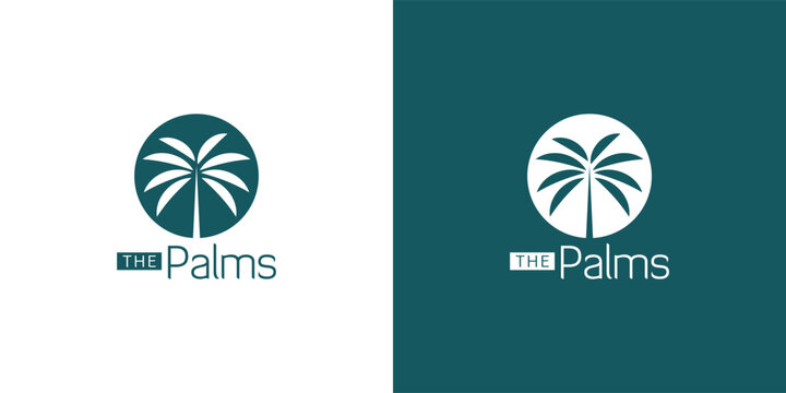 Modern Palm Logo Design for Tropical, Travel and Nature Branding