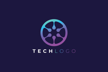 Modern Technology Logo Template for Digital Innovation, Startup Branding, Software Company and Corporate Identity