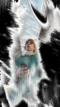 Fast Grunge Transition 05 Vertical