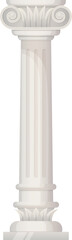 Naklejka premium Ionic order pillar icon. Ancient greek column