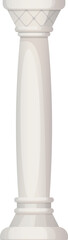 Naklejka premium Ancient column. Historical architecture element. Stone roof support