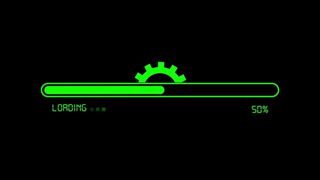 loading gear icon waiting for repair loading maintenance animated gear rotating animation waiting for loading icon loading maintenance 4k looping