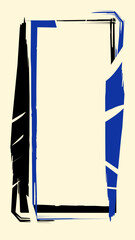 Blank Notebook with Blue Accents