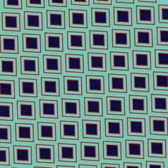 Abstract royelblue and red colour geomatry squear pattern can be used as background ,textile fabric etc.